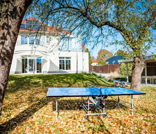 Stolní tenis na zahradě